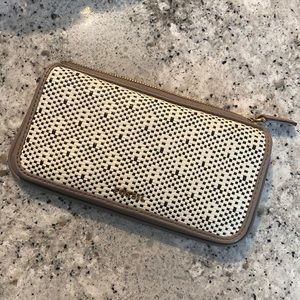 Fossil woven front wallet